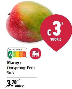 Promotions Mango - Produit Maison - Delhaize - Valide de 25/02/2021 à 03/03/2021 chez Delhaize