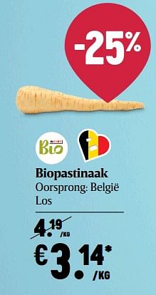 Promoties Biopastinaak - Huismerk - Delhaize - Geldig van 25/02/2021 tot 03/03/2021 bij Delhaize