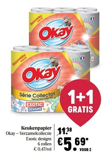 Promoties Keukenpapier okay - Huismerk - Okay  - Geldig van 25/02/2021 tot 03/03/2021 bij Delhaize
