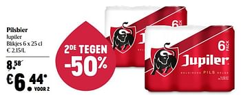 Promoties Pilsbier jupiler - Jupiler - Geldig van 25/02/2021 tot 03/03/2021 bij Delhaize