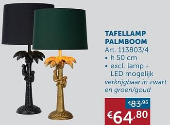 Promoties Tafellamp palmboom - Huismerk - Zelfbouwmarkt - Geldig van 02/03/2021 tot 29/03/2021 bij Zelfbouwmarkt