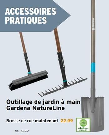 Promotions Outillage de jardin à main gardena natureline brosse de rue - Gardena - Valide de 03/03/2021 à 16/03/2021 chez Gamma
