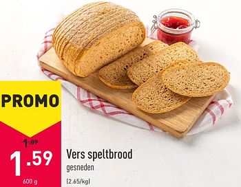 Promoties Vers speltbrood - Huismerk - Aldi - Geldig van 01/03/2021 tot 12/03/2021 bij Aldi