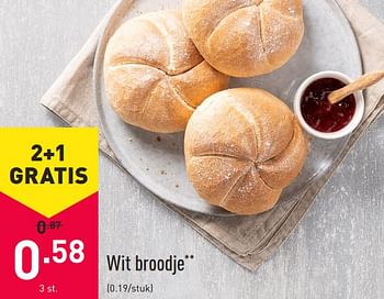 Promoties Wit broodje - Huismerk - Aldi - Geldig van 01/03/2021 tot 12/03/2021 bij Aldi