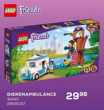 Promoties Dierenambulance 41445 - Lego - Geldig van 23/02/2021 tot 23/03/2021 bij Supra Bazar