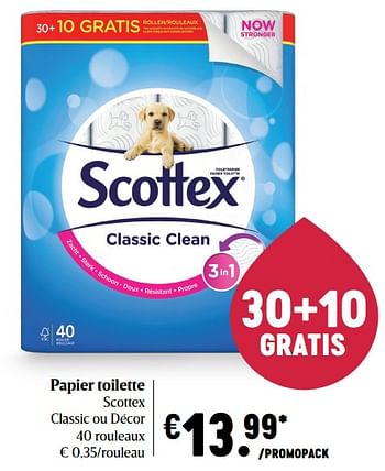 Promotions Papier toilette scottex - Scottex - Valide de 25/02/2021 à 03/03/2021 chez Delhaize