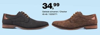 Promoties Geklede schoenen - checker - Checker - Geldig van 26/02/2021 tot 14/03/2021 bij Bristol