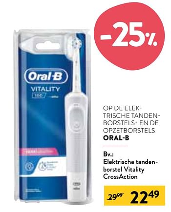 Promoties Elektrische tandenborstel vitality crossaction - Oral-B - Geldig van 24/02/2021 tot 09/03/2021 bij DI