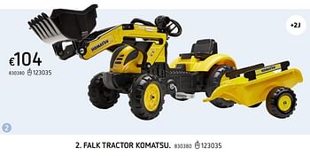 Promoties Falk tractor komatsu - Falk - Geldig van 08/03/2021 tot 30/06/2021 bij Dreamland