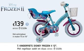 Promoties Kinderfiets disney frozen ii 12 - Disney  Frozen - Geldig van 08/03/2021 tot 30/06/2021 bij Dreamland