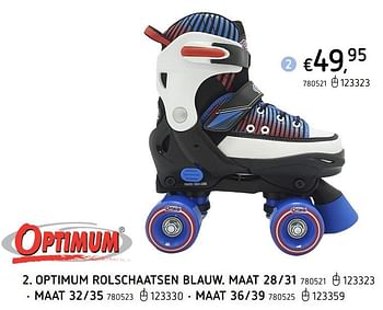 Promoties Optimum rolschaatsen blauw - Optimum - Geldig van 08/03/2021 tot 30/06/2021 bij Dreamland