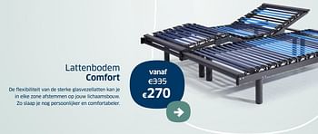 Promoties Lattenbodem comfort - Huismerk - Sleeplife - Geldig van 12/03/2021 tot 27/03/2021 bij Sleeplife