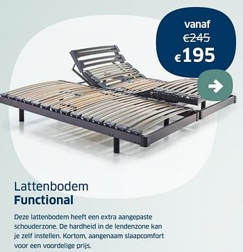 Promoties Lattenbodem functional - Huismerk - Sleeplife - Geldig van 12/03/2021 tot 27/03/2021 bij Sleeplife