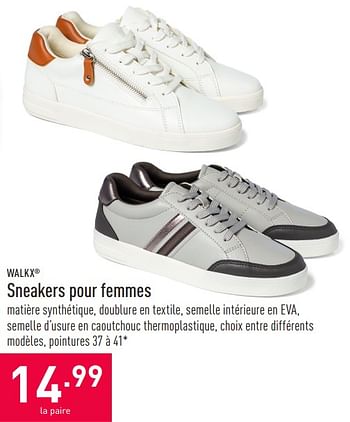 Promoties Sneakers pour femmes - Walkx - Geldig van 03/03/2021 tot 12/03/2021 bij Aldi