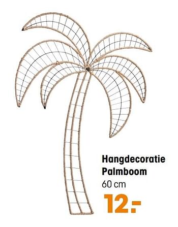 Promoties Hangdecoratie palmboom - Huismerk - Kwantum - Geldig van 01/03/2021 tot 14/03/2021 bij Kwantum