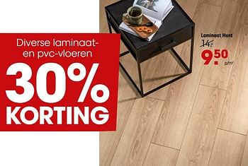 Promoties Diverse laminaaten pvc-vloeren 30% - Huismerk - Kwantum - Geldig van 01/03/2021 tot 14/03/2021 bij Kwantum