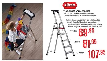 Promoties Trapladder double decker - Altrex - Geldig van 24/02/2021 tot 11/03/2021 bij Bouwcenter Frans Vlaeminck