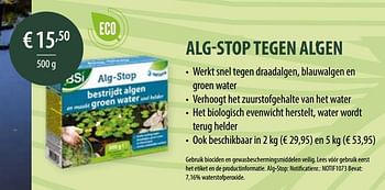 Promoties Alg-stop tegen algen - BSI - Geldig van 21/02/2021 tot 30/10/2021 bij Multi Bazar