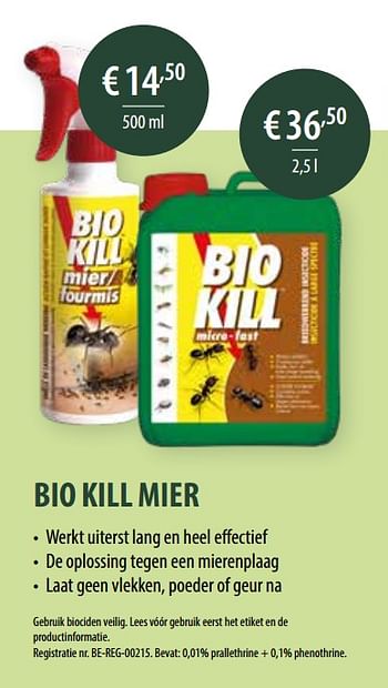 Promoties Bio kill mier - BSI - Geldig van 21/02/2021 tot 30/10/2021 bij Multi Bazar