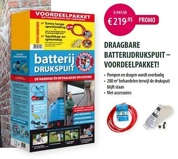 Promotions Draagbare batterijdrukspuit - BSI - Valide de 21/02/2021 à 30/10/2021 chez Multi Bazar
