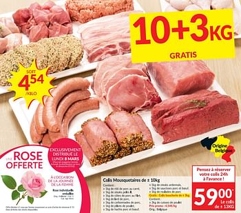 Intermarché Mettet - OFFRE IMBATTABLE ! Le colis de viande