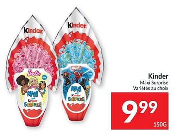 Promotions Kinder maxi surprise - Kinder - Valide de 02/03/2021 à 07/03/2021 chez Intermarche