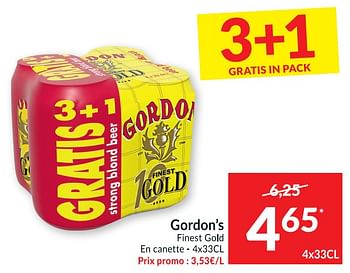 Promotions Gordon`s finest gold - Gordon's - Valide de 02/03/2021 à 07/03/2021 chez Intermarche