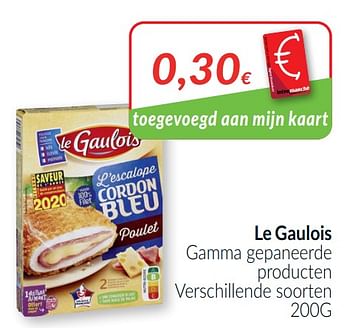 Promoties Le gaulois gamma gepaneerde producten - Le Gaulois - Geldig van 01/03/2021 tot 31/03/2021 bij Intermarche