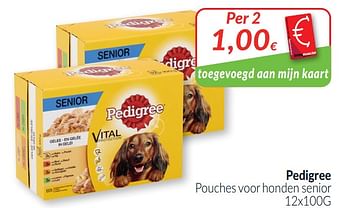 Promoties Pedigree pouches voor honden senior - Pedigree - Geldig van 01/03/2021 tot 31/03/2021 bij Intermarche