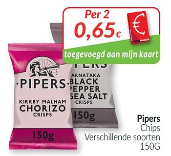 Promoties Pipers chips - Pipers Crisp Co - Geldig van 01/03/2021 tot 31/03/2021 bij Intermarche
