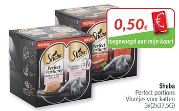 Promoties Sheba perfect portions vlootjes voor katten - Sheba - Geldig van 01/03/2021 tot 31/03/2021 bij Intermarche