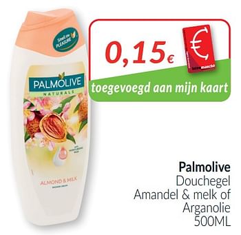 Promoties Palmolive douchegel amandel + melk of arganolie - Palmolive - Geldig van 01/03/2021 tot 31/03/2021 bij Intermarche