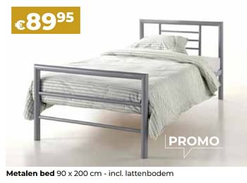 Promotions Metalen bed - Produit Maison - Euroshop - Valide de 25/02/2021 à 30/06/2021 chez Euro Shop