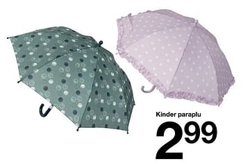 Promotions Kinder paraplu - Produit maison - Zeeman  - Valide de 27/02/2021 à 05/03/2021 chez Zeeman