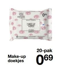 Promotions Make-up doekjes - Produit maison - Zeeman  - Valide de 27/02/2021 à 05/03/2021 chez Zeeman