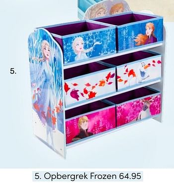 Promoties Opbergrek frozen - Disney  Frozen - Geldig van 28/02/2021 tot 20/03/2021 bij Baby & Tiener Megastore