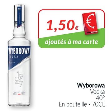 Promoties Wyborowa vodka - Wyborowa - Geldig van 01/03/2021 tot 31/03/2021 bij Intermarche