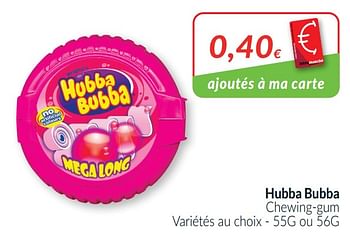 Promotions Hubba bubba chewing-gum - Hubba Hubba - Valide de 01/03/2021 à 31/03/2021 chez Intermarche