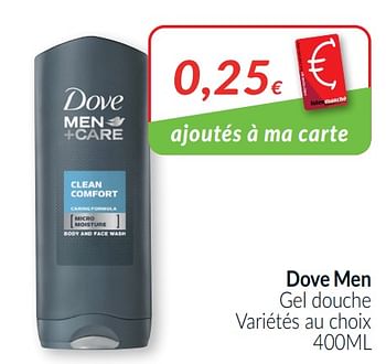 Promotions Dove men gel douche - Dove - Valide de 01/03/2021 à 31/03/2021 chez Intermarche
