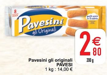 Promoties Pavesini gli originali pavesi - Pavesi - Geldig van 02/03/2021 tot 08/03/2021 bij Cora