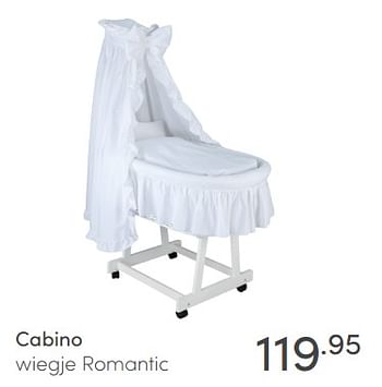 Promoties Cabino wiegje romantic - Cabino - Geldig van 28/02/2021 tot 06/03/2021 bij Baby & Tiener Megastore