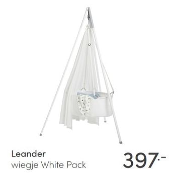 Promoties Leander wiegje white pack - Leander - Geldig van 28/02/2021 tot 06/03/2021 bij Baby & Tiener Megastore