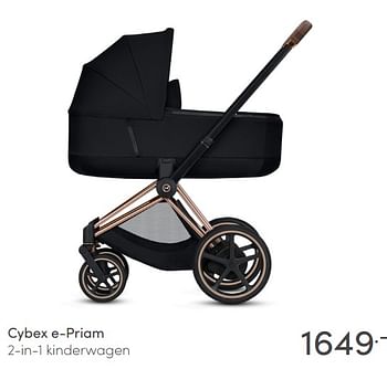 Promotions Cybex e-priam 2-in-1 kinderwagen - Cybex - Valide de 28/02/2021 à 06/03/2021 chez Baby & Tiener Megastore