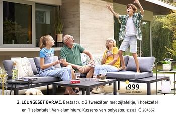 Promoties Loungeset barjac - Huismerk - Dreamland - Geldig van 08/03/2021 tot 30/06/2021 bij Dreamland