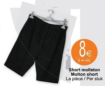 Promotions Short molleton molton short - Produit maison - Cora - Valide de 02/03/2021 à 15/03/2021 chez Cora
