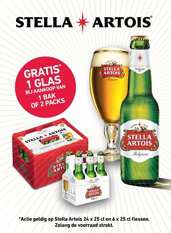 tijdelijk Gangster grens Stella Artois Actie geldig op stella artois - Promotie bij Alvo