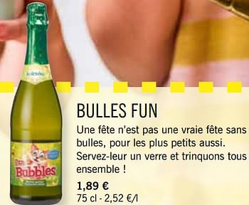 Promotions Bulles fun - Produit maison - Lidl - Valide de 01/03/2021 à 04/04/2021 chez Lidl
