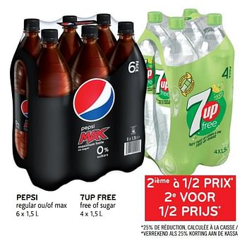 Promoties 2ième à 1-2 prix pepsi regular ou max - Pepsi - Geldig van 10/03/2021 tot 23/03/2021 bij Alvo