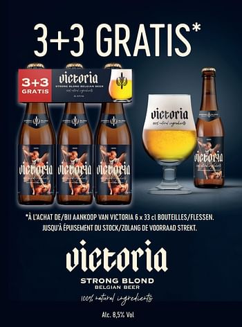 Promoties 3+3 gratis à l`achat de victoria - Victoria - Geldig van 10/03/2021 tot 23/03/2021 bij Alvo
