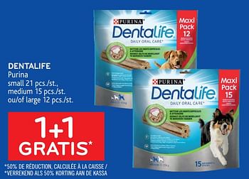 Promotions 1+1 gratis dentalife purina - Purina - Valide de 10/03/2021 à 23/03/2021 chez Alvo